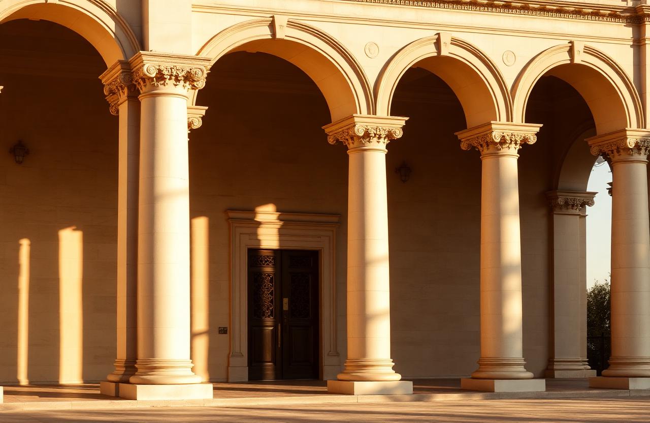 Columnas clásicas — símbolo de la justicia
